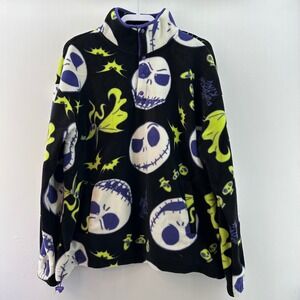 Nightmare Before Christmas Fleece Pullover‎ Disney Jack Skellington L